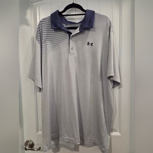 Under Armour Men's Polo Shirt in Gray and Navy